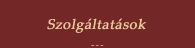Szolgáltatások
